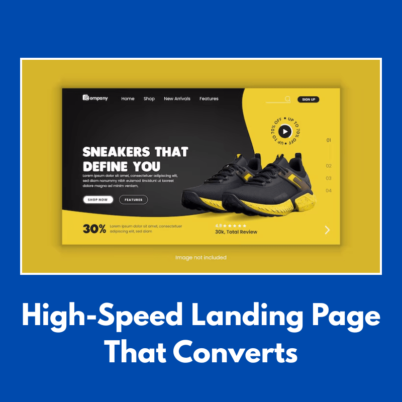 Speed-Optimized Landing Page